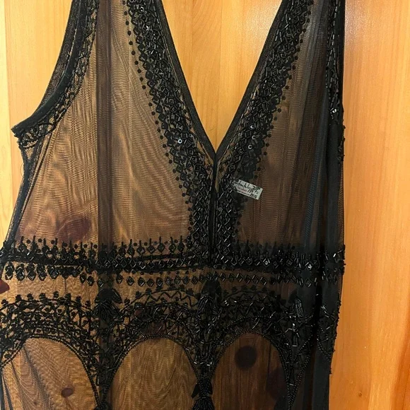 Free People Black Lace Mini Dress - Picture 3 of 7